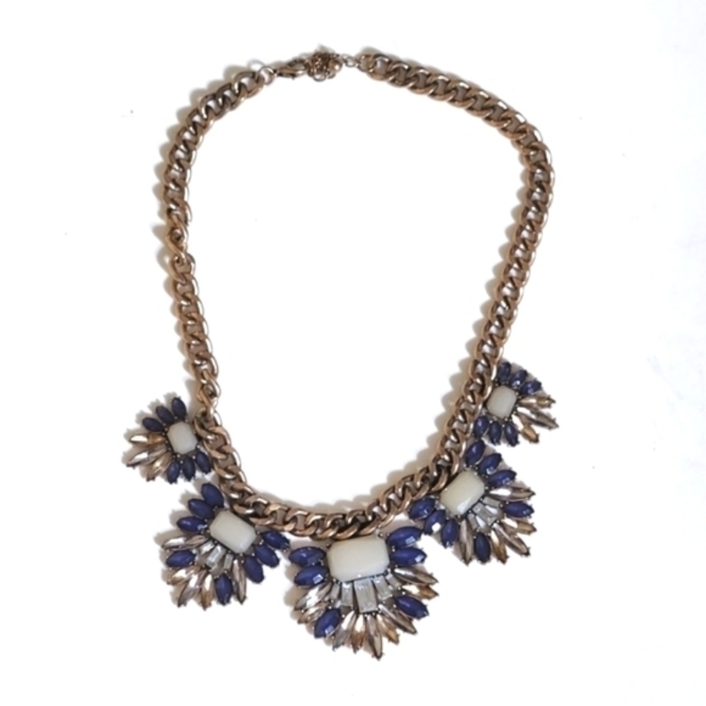 NECKLACE CHUNKY CHAIN‎ AND GEMSTONE NECKLACE